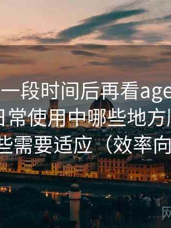 连续使用一段时间后再看age动漫官网官方：日常使用中哪些地方顺手，哪些需要适应（效率向）