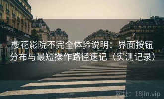 樱花影院不完全体验说明：界面按钮分布与最短操作路径速记（实测记录）