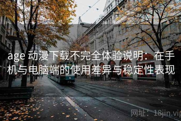 age 动漫下载不完全体验说明：在手机与电脑端的使用差异与稳定性表现