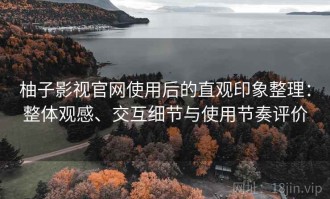 柚子影视官网使用后的直观印象整理：整体观感、交互细节与使用节奏评价