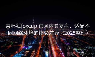茶杯狐foxcup 官网体验复盘：适配不同网络环境的体验差异（2025整理）