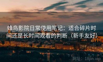 蜂鸟影院日常使用笔记：适合碎片时间还是长时间观看的判断（新手友好）